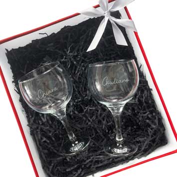Set box pack kit gift regalo personalizado copas gin grabadas